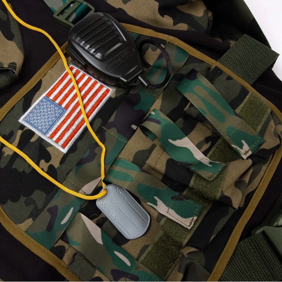 Teetot & CO Kids Digital Camo Special Forces Costume w Hat Army Cosplay Size 5/6 - Picture 3 of 7